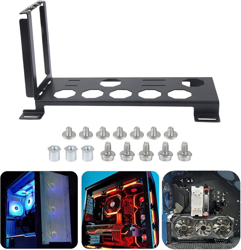 Vertical GPU Mount Reinforced Metal Construction With Graphics Card Holder - Image 2
